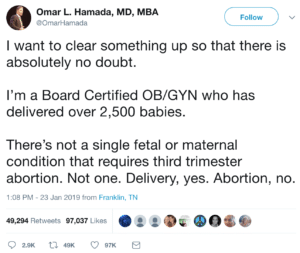 legge sull'aborto e terzo trimestre