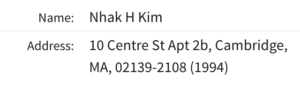 Nhak H Kim Cambridge