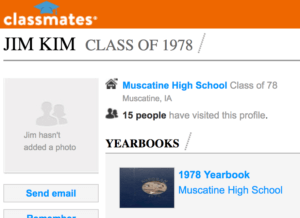 Jim Yong Kim high school Muscatine Iowa