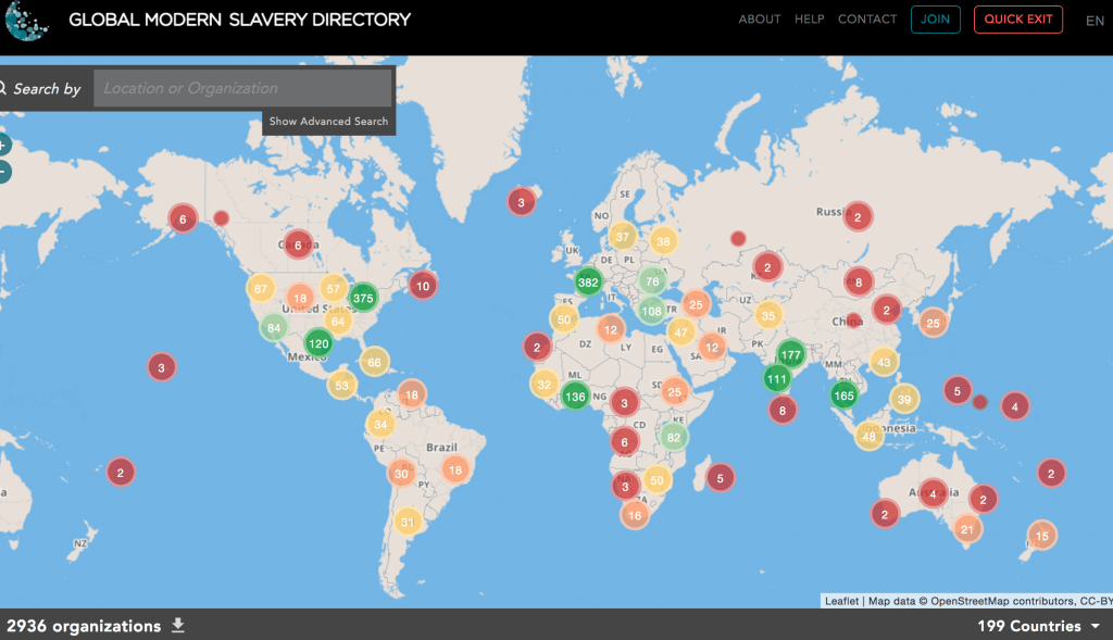 child trafficking database