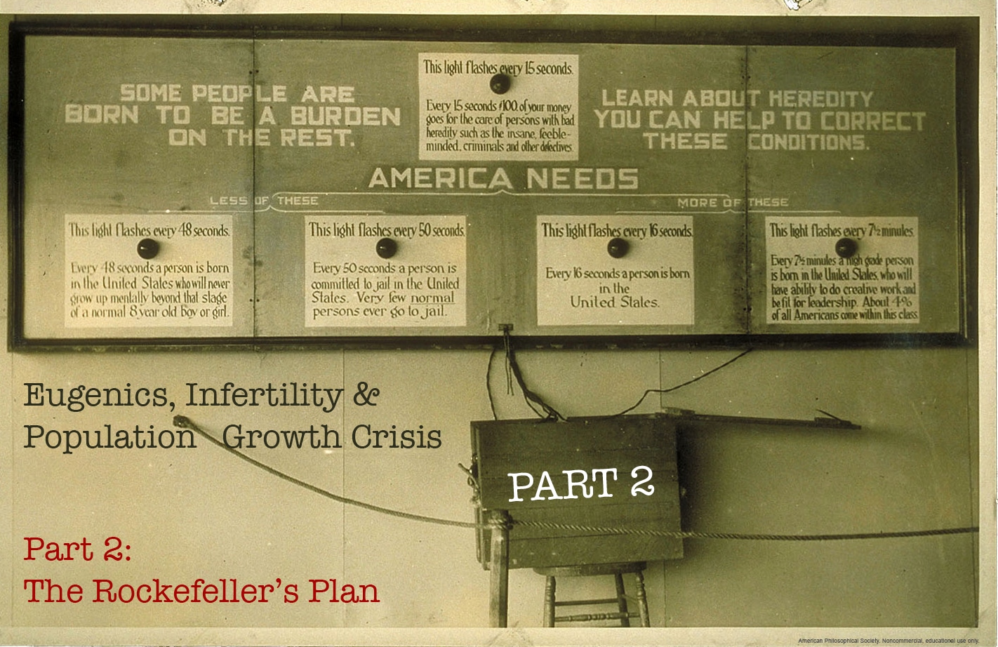 Eugenics, Infertility & Population Growth Crisis Part 2