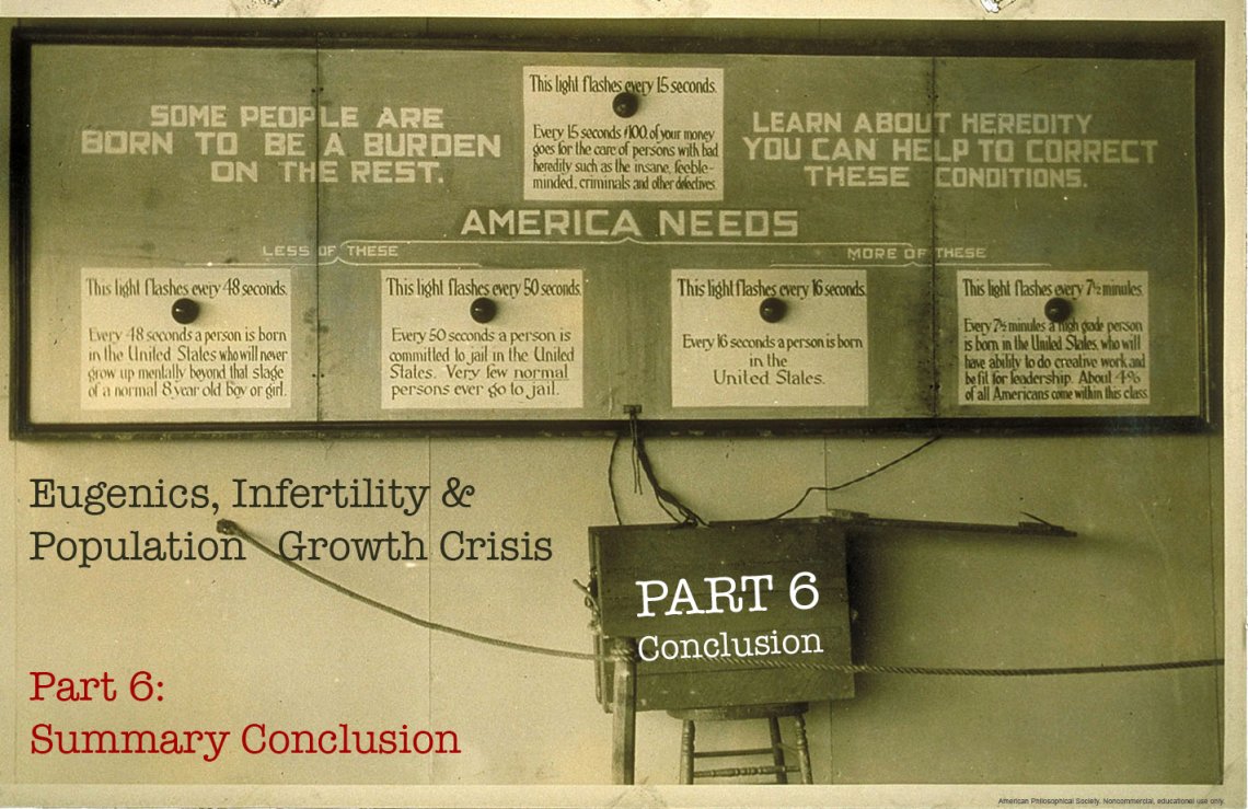 Eugenics, Infertility & Population Growth Crisis Part 6 End Game