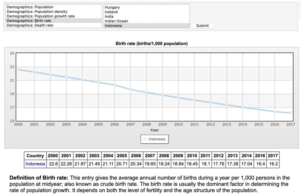 indonesia birth rate decline